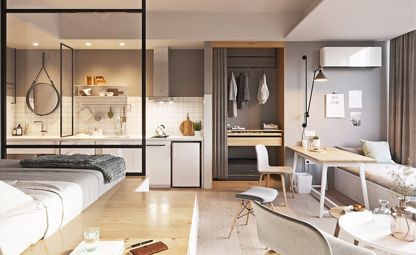 Tiện nghi và hiện đại với thiết kế tối ưu không gian cho căn hộ 50m2
