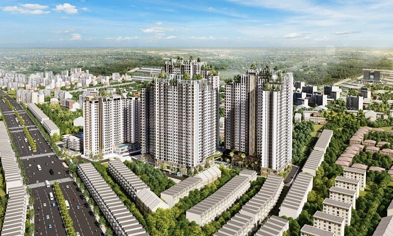 Khu liên hợp căn hộ được đầu tư hệ thống tiện ích đa dạng với hạ tầng nội khu đồng bộ