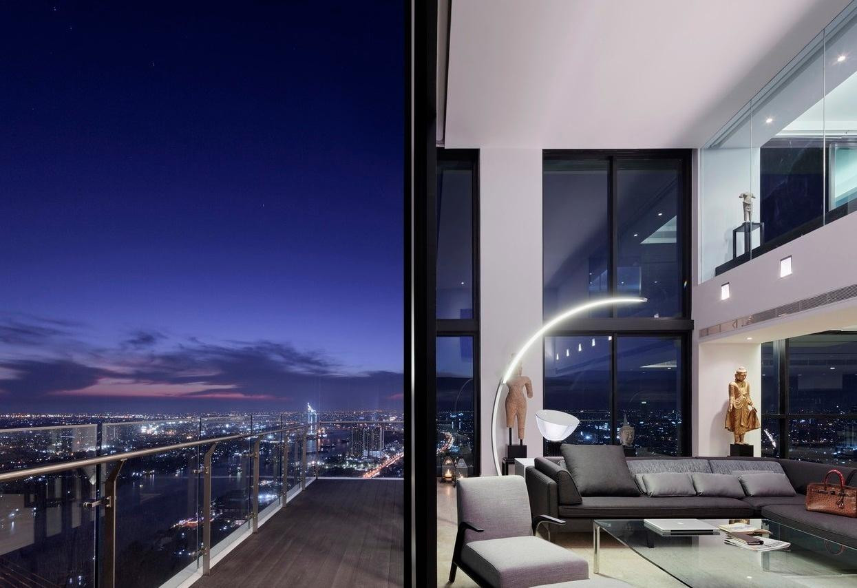 Vị trí Penthouse nằm ở trên tầng cao nhất