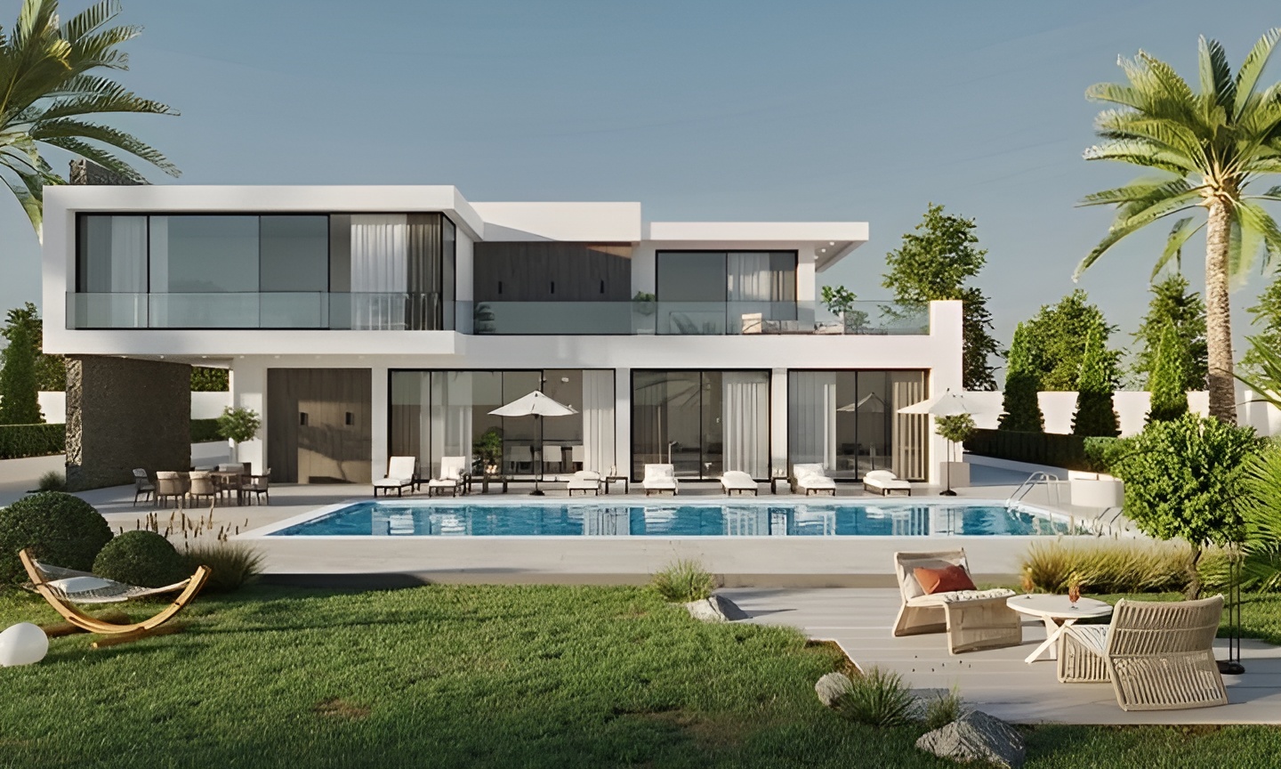 Villa sở hữu sân vườn và hồ bơi riêng, kết nối hài hoà với thiên nhiên xung quanh