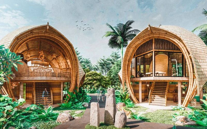 Vị trí xây dựng bungalow thường nằm tại nơi gần gũi với thiên nhiên