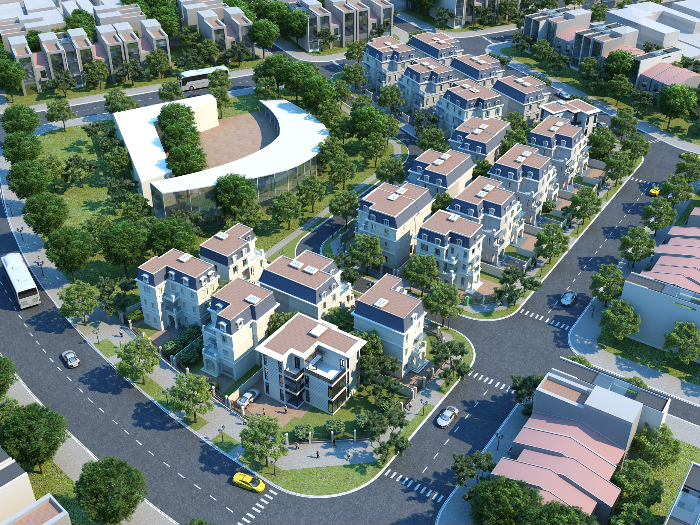 Khu biệt thự liền kề Tây Nam Linh Đàm có thiết kế hiện đại, hạ tầng hoàn thiện và tiện ích đầy đủ