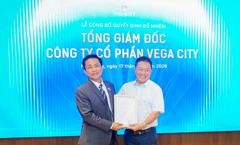 Vega City bổ nhiệm tân Tổng giám đốc, kiện toàn Ban điều hành