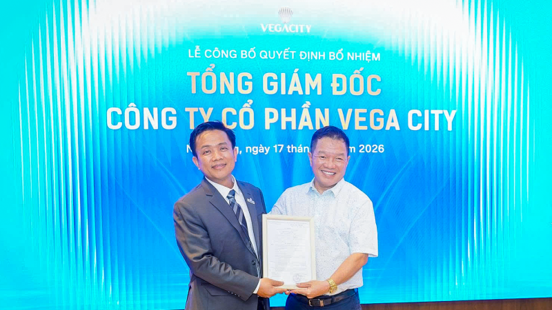 Vega City bổ nhiệm tân Tổng giám đốc, kiện toàn Ban điều hành