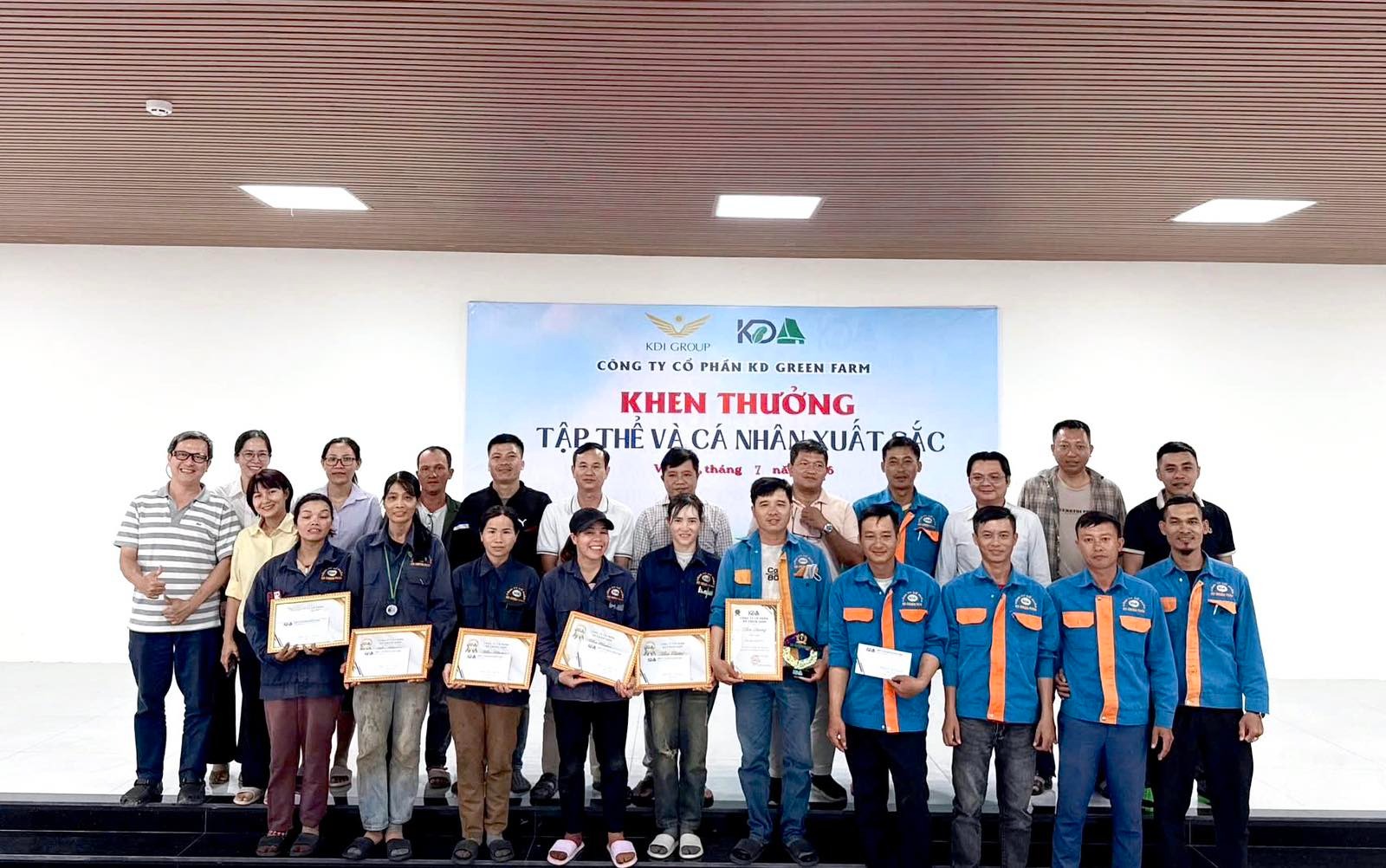 KD Green Farm vinh danh tập thể và cá nhân xuất sắc tháng 6/2026